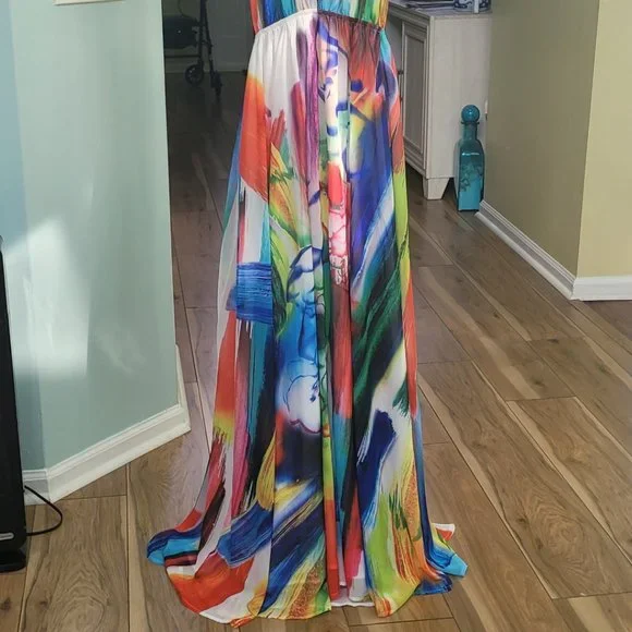 Latiste by Amy Open Back Maxi Dress Size Large - Picture 7 of 15